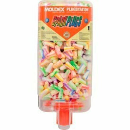 MOLDEX Moldex, Sparkplugs Plugstation Earplug Dispenser, Cordless, 33nrr, Asst, 500 Pair 6645